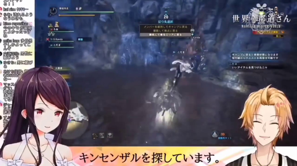 モンスターとの遭遇（キンセンザル）