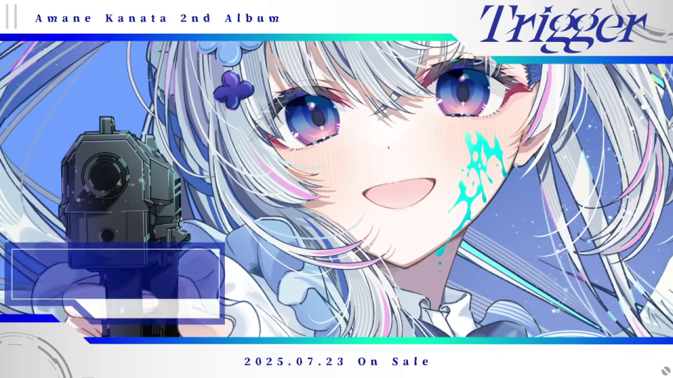 6曲目「睡キャン界隈」の別ビジュアル(天使の翼と包帯)