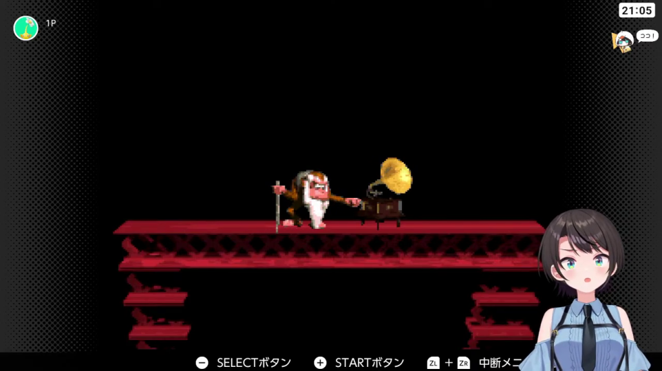 ゲーム開始時のクランキーコングの小屋