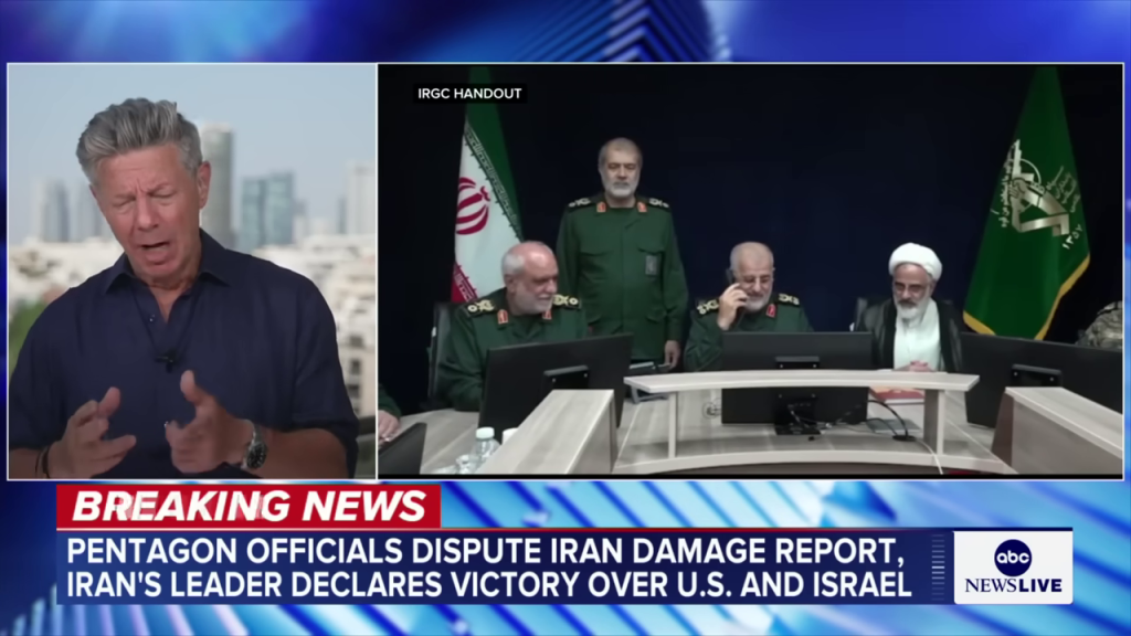 テルアビブ中継とイラン核施設地図