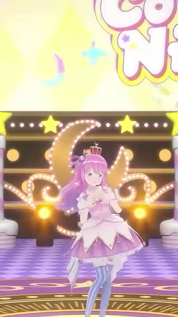 VTuberが正面を向き、笑顔で目を閉じる
