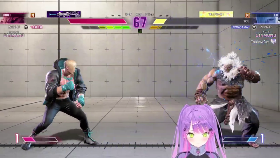 豪鬼とエドの対戦