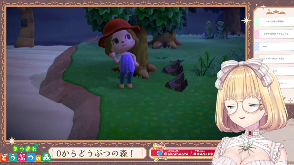 Tシャツを選ぶキャラクター