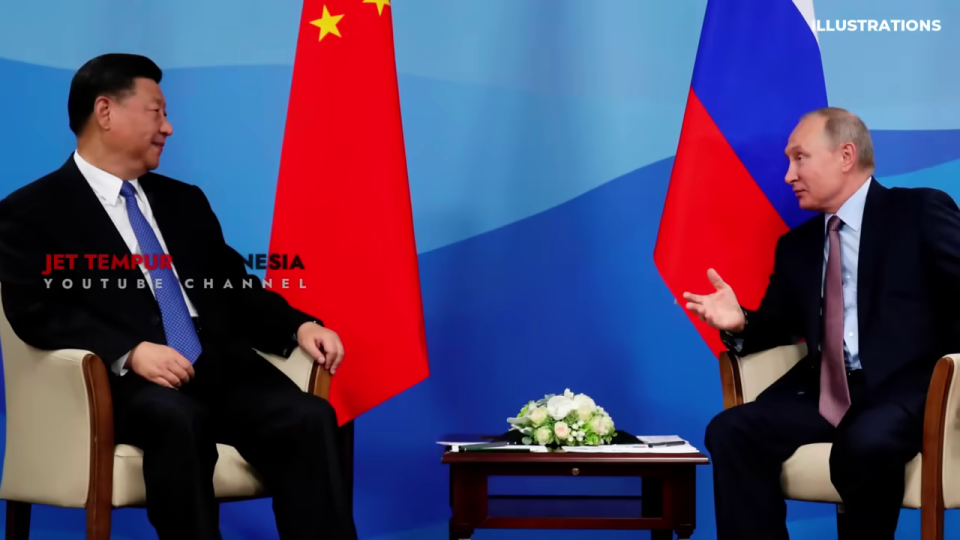 習近平国家主席とプーチン大統領の会談風景