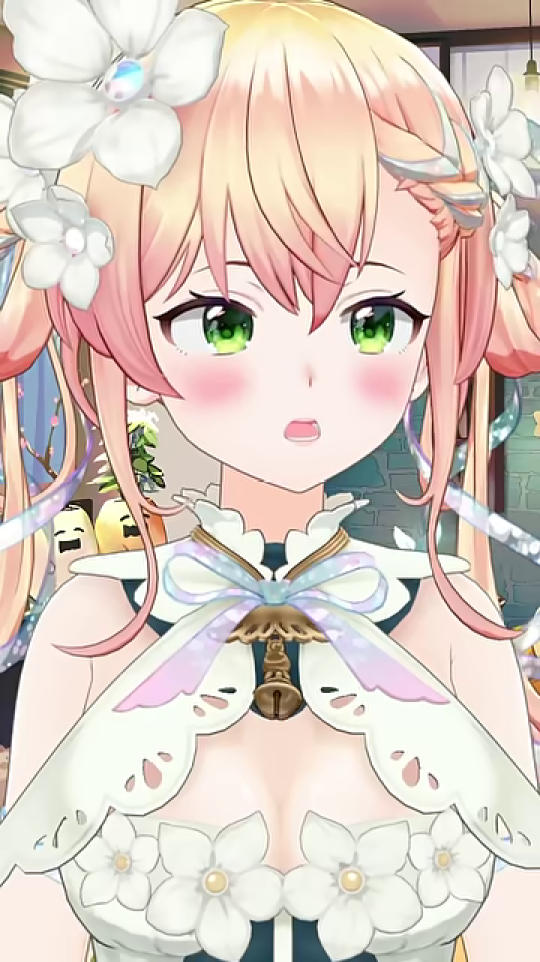 驚きと困惑の表情を見せるVTuber