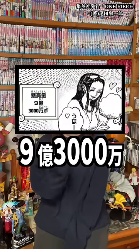 ロビンの最新懸賞金「9億3000万」の提示