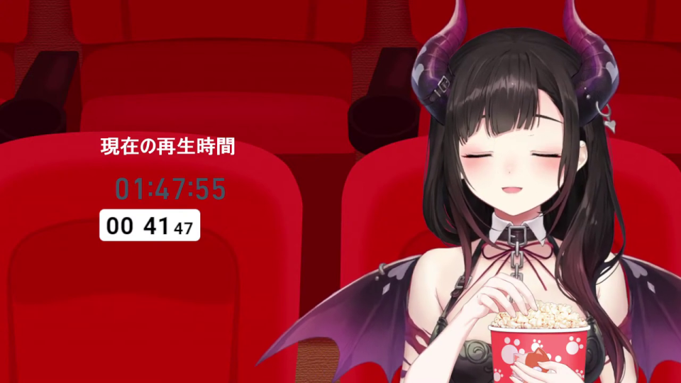 VTuberが特定時間で目を閉じる