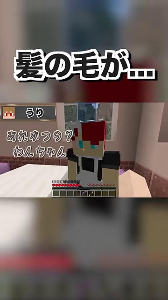 「かつら？わんちゃん」と問うシーン
