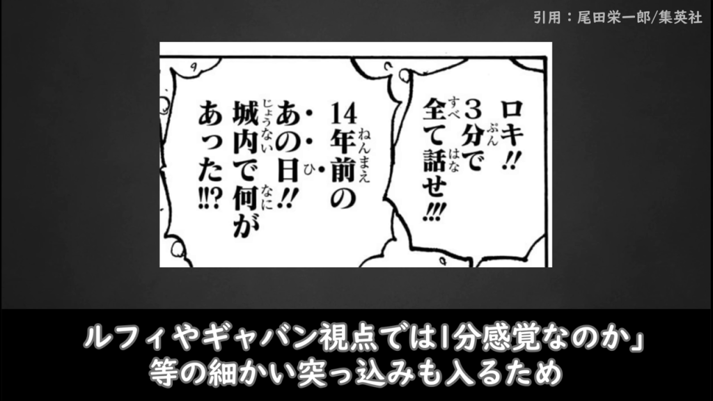 吹き出しのみのコマ