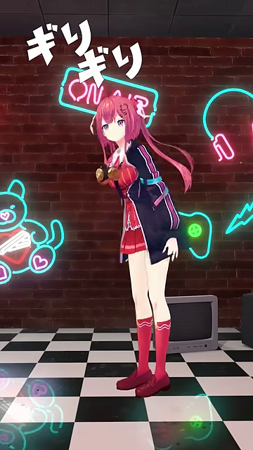 「ならせ」の文字と共にキャラクターがサウンドを意識したダンス。