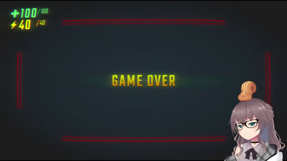- ゲームオーバー画面