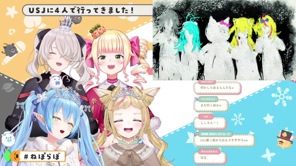 トークパート：「PM9:00」に起きたエピソードのイラスト