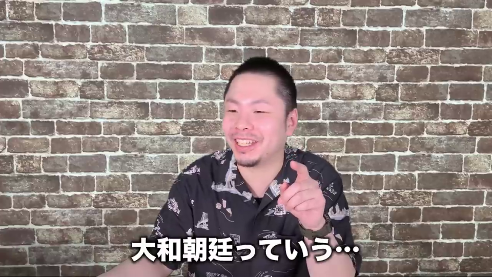 「中国から来てたお客さん」の話をするプレゼンター