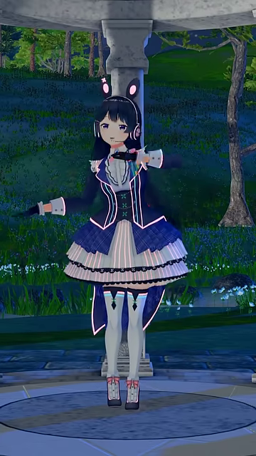キャラクターが両腕を胸の前で交差させるポーズ