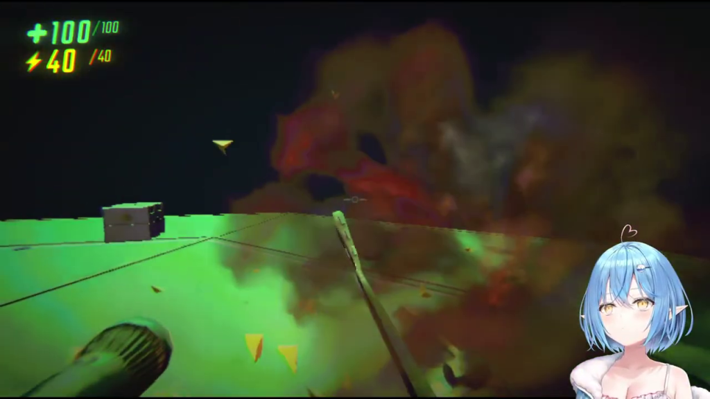 ゲームプレイ:爆発または煙のエフェクト