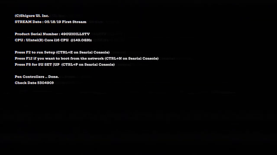 システム起動画面の表示