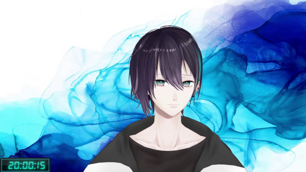 VTuber男性キャラクターのバストアップ