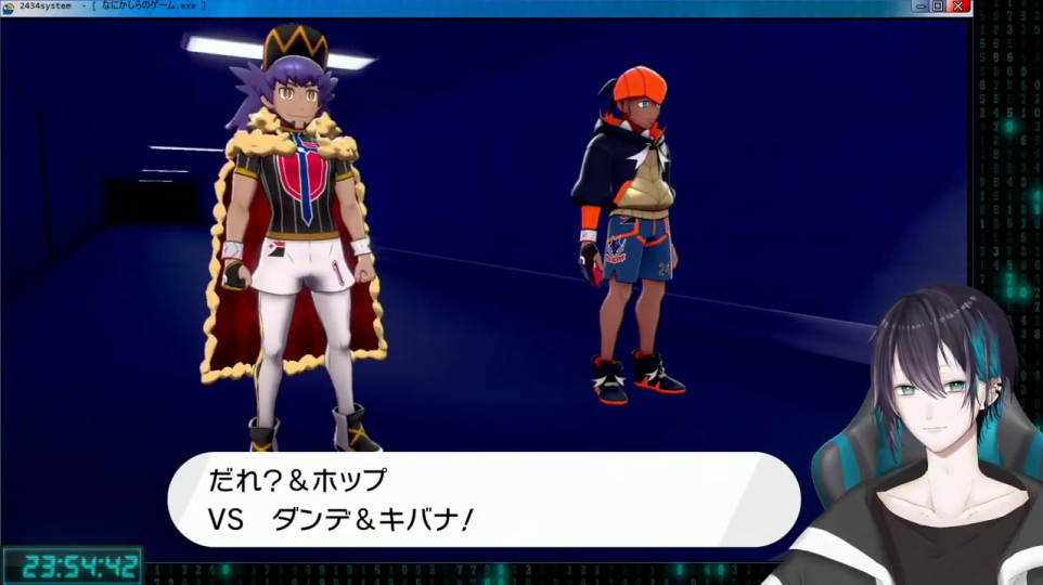 ダンデとキバナのタッグバトル告知