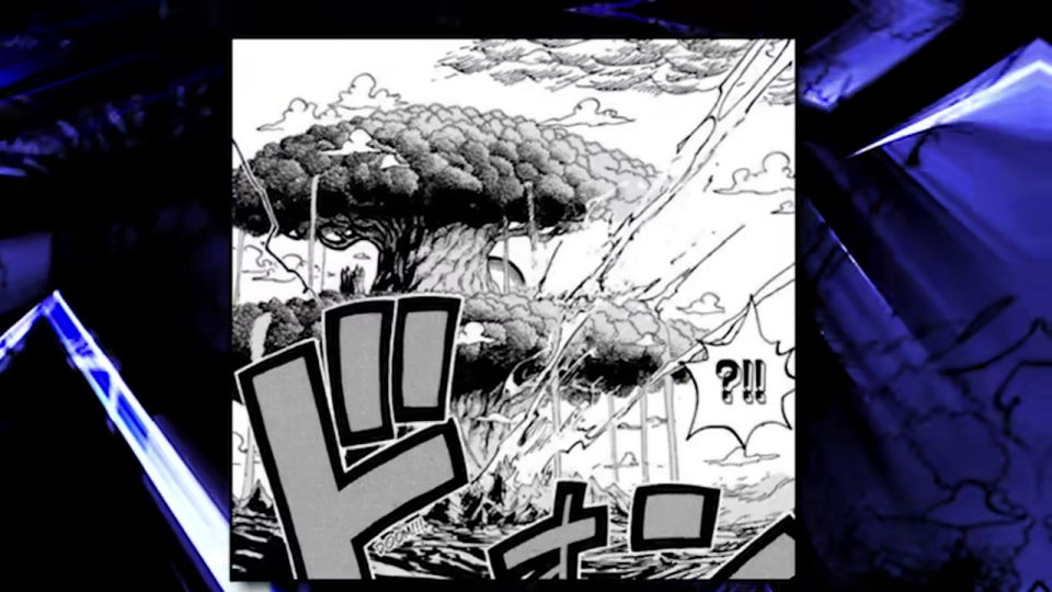 強大な力による森林破壊の漫画コマ
