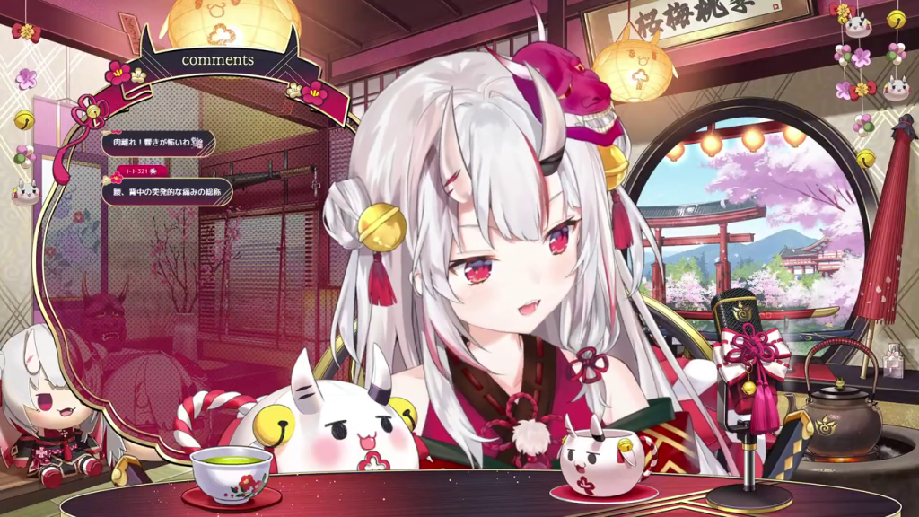 少し困ったような表情のキャラクター