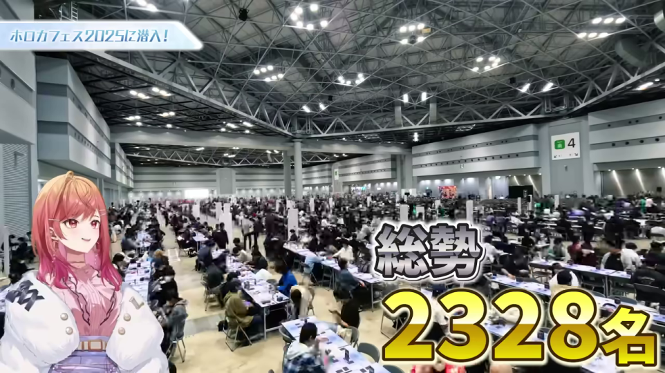 広大な会場と参加者総数