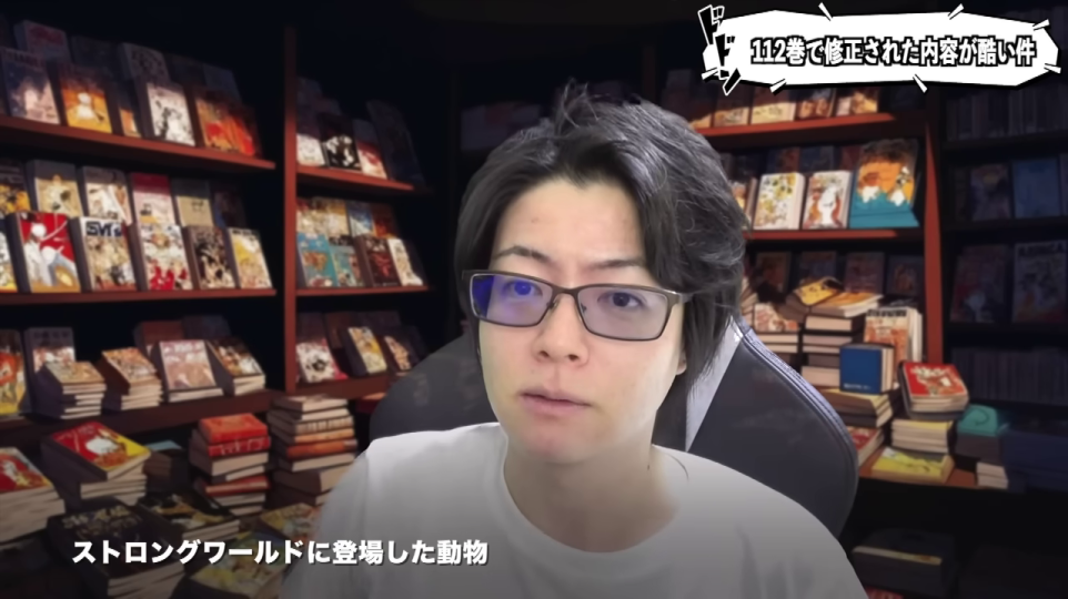 - 動画のエンディング画面。星々が輝く宇宙空間に「最新動画」「オススメ動画」「チャンネル登録」などのCTA要素と、視聴者コメントの吹き出しが表示され、動画の締めくくりの意図が伝わる