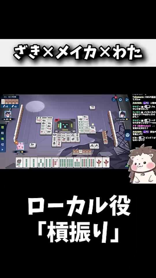 槓振りの表示